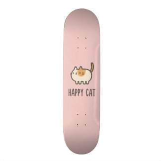 Lycklig katt mini skateboard bräda 18,5 cm