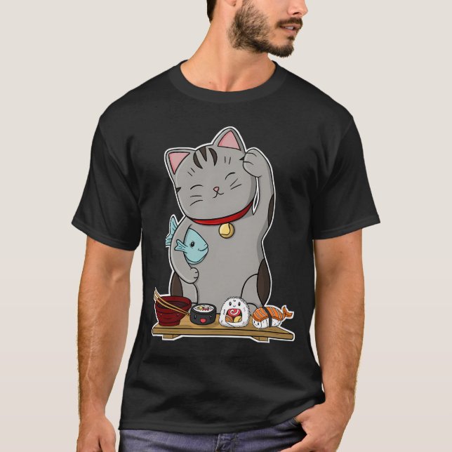 Lycklig katt t shirt (Framsida)
