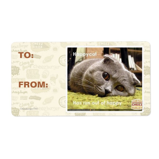 Lycklig-katt, ut ur lycklig fraktsedel (Framsidan)