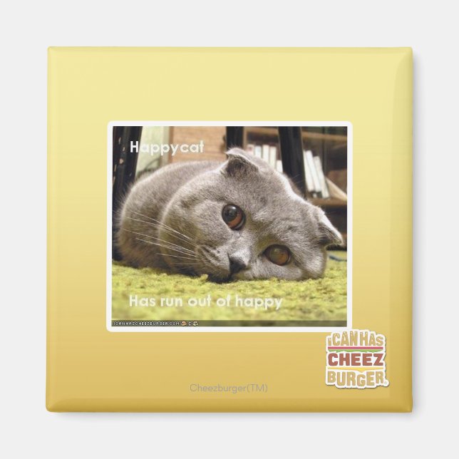 Lycklig-katt, ut ur lycklig magnet (Framsidan)