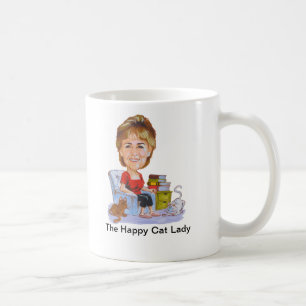 Lycklig kattdammugg kaffemugg