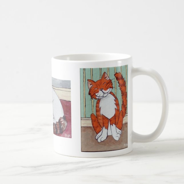 Lycklig kattmugg kaffemugg (Höger)