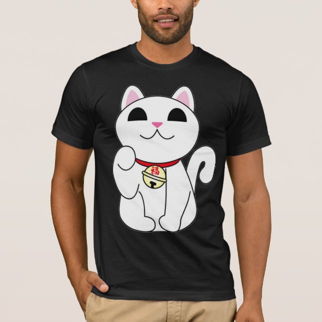 lycklig katttshirt tröja (Framsida)
