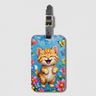 Lycklig Kattunge Garden Bagagebricka