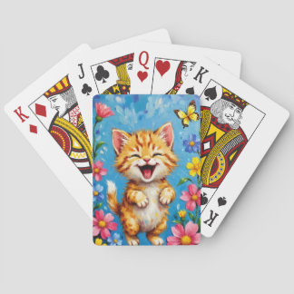 Lycklig Kattunge Garden Casinokort