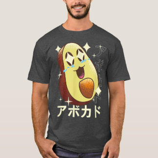 Lycklig Kawaii Avocado T Shirt
