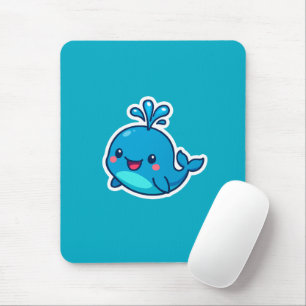 Lycklig Kawaii Whale Sticker - Cute Ocean Friend Musmatta