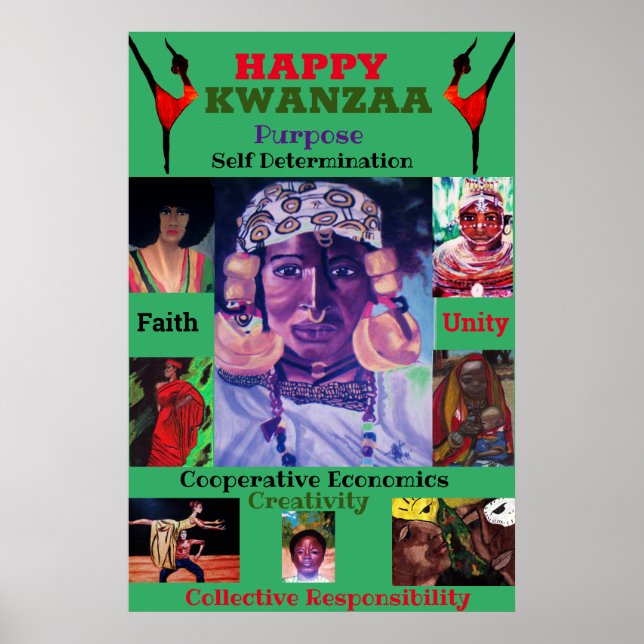 LYCKLIG KAWANZAA POSTER (Framsidan)