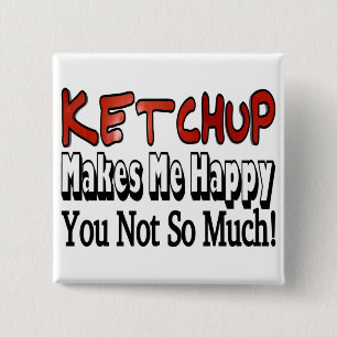 Lycklig Ketchup Knapp
