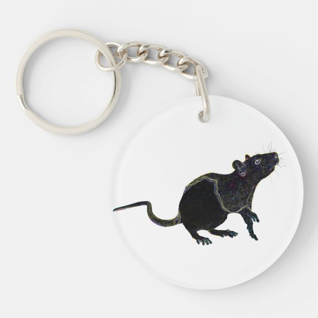 Lycklig keychain 2015 för Zodaic råtta | (Framsidan)
