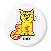 Lycklig Kids Cat Magnet