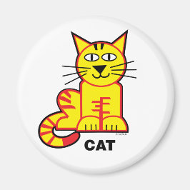 Lycklig Kids Cat Magnet
