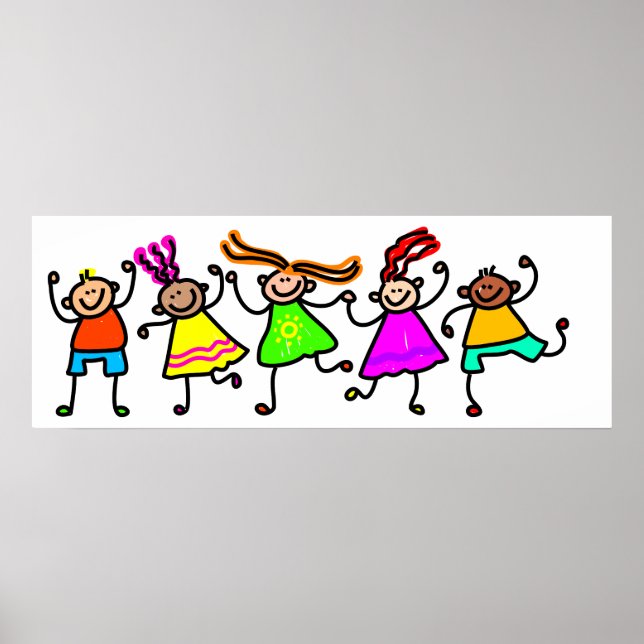 Lycklig Kids Poster (Framsidan)