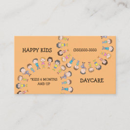 LYCKLIG KIDS spelar kute Daycare Service Visitkort
