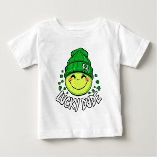 Lycklig Kille Leende Ansikte St. Patricks Dag T Shirt