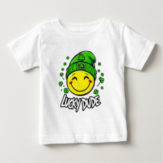 Lycklig Kille Leende Ansikte St. Patrick's Day T Shirt