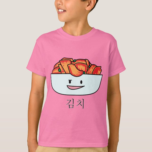 Lycklig Kimchi Kimchee bunke - lyckliga Tee Shirt (Framsida)