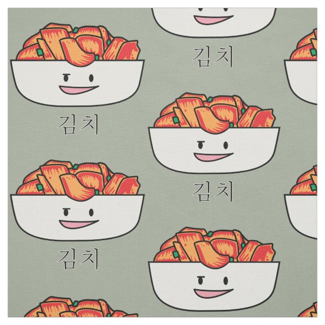 Lycklig Kimchi Kimchee bunke - lyckliga Tyg (Provkarta)