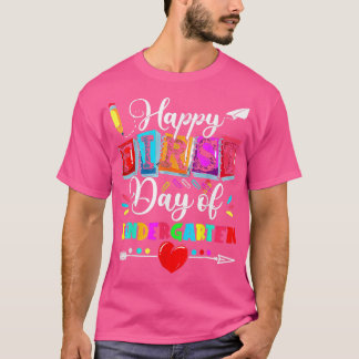 Lycklig: Kindergarten-lärarens första dag tillbaka T Shirt