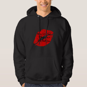 Lycklig Kiss Dayaldrig lät en skugga lura dig elle Hoodie