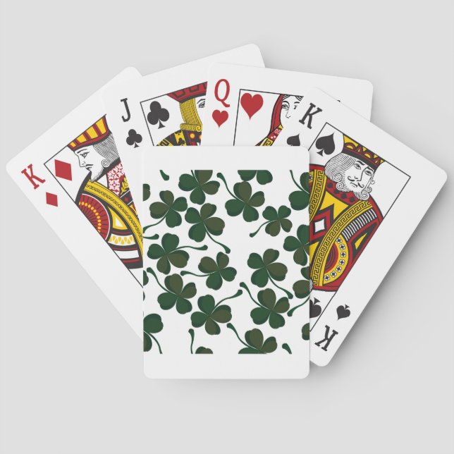 lycklig klöver casinokort (Baksidan)