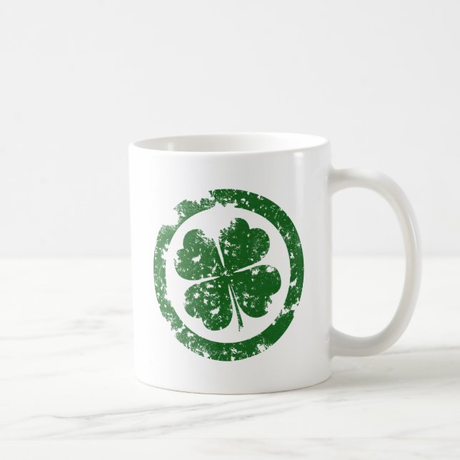 Lycklig klöver kaffemugg (Höger)