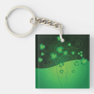 Lycklig klöver Keychain