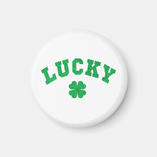 Lycklig Klöver Saint Patrick Dag Magnet