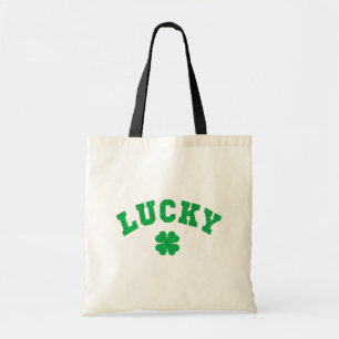 Lycklig Klöver Saint Patricks Dag Tryck på Båda Si Tygkasse