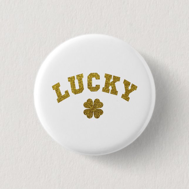 Lycklig Klöver Saint Patricks Knapp (Framsida)
