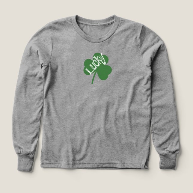 Lycklig klöver Saint Patrick's Tröja (Design framsida)