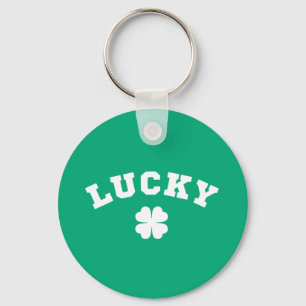 Lycklig Klöver St. Patricks Dag Nyckelring