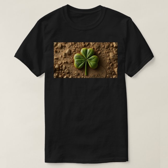 Lycklig klöver t shirt (Design framsida)