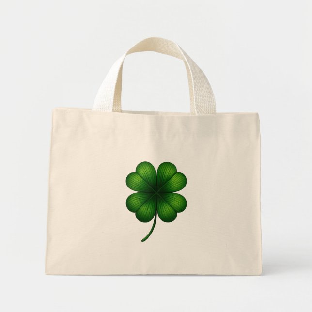 Lycklig Klöverblad St. Patricks Dag Väska (Framsidan)