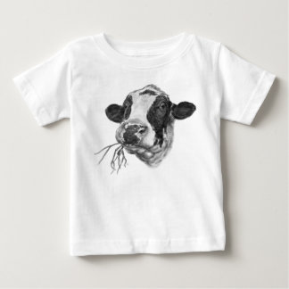 Lycklig ko för Holstein Friesianmejeri Tee