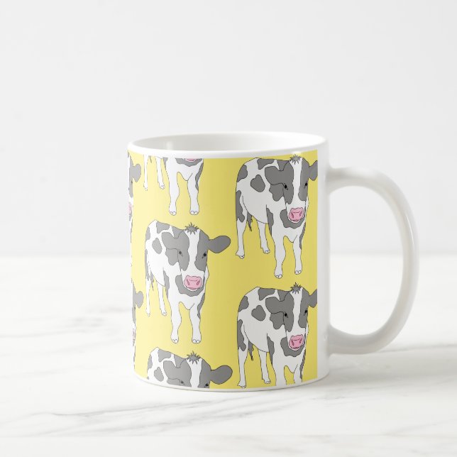 Lycklig ko kaffemugg (Höger)