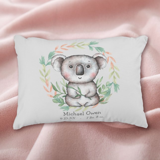Lycklig Koala Bear Löv Wandan Prydnadskudde (Skapare uppladdad)