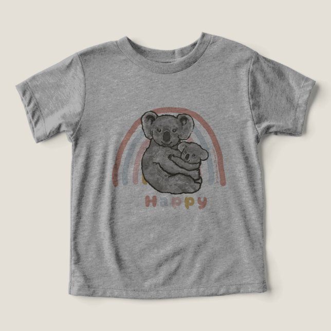 Lycklig koala t shirt (Design Framsida)