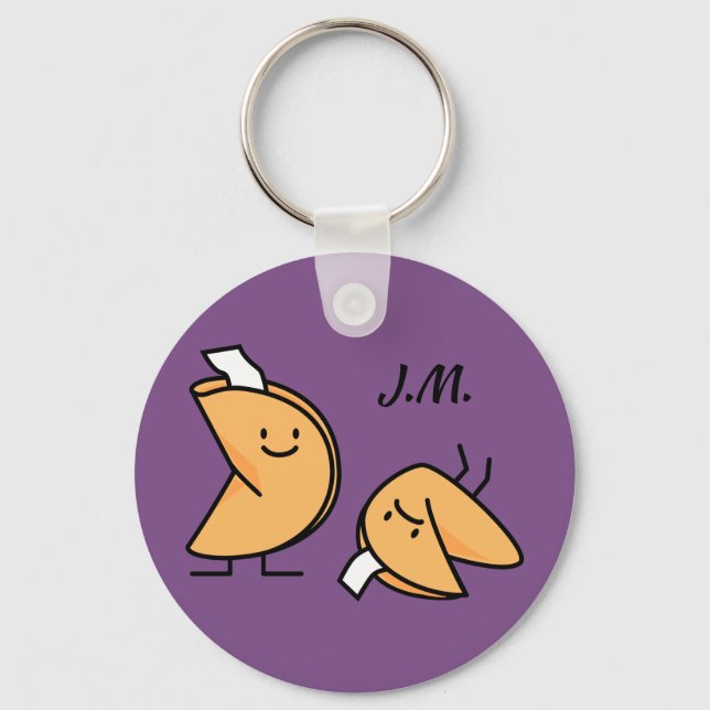 Lycklig kokainkris, kinesisk söt dessert - tur nyckelring (Framsida)