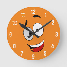 Lycklig Kook Art Clock - Wall Clock Rund Klocka