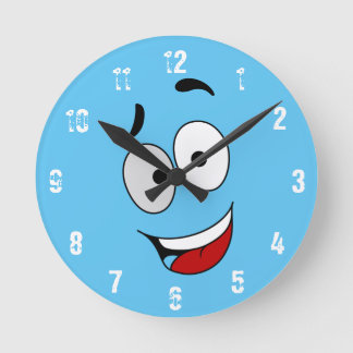 Lycklig Kook Art Clock - Wall Clock Rund Klocka
