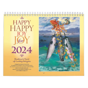 Lycklig-kort 2024 Tarot Calendar Kalender