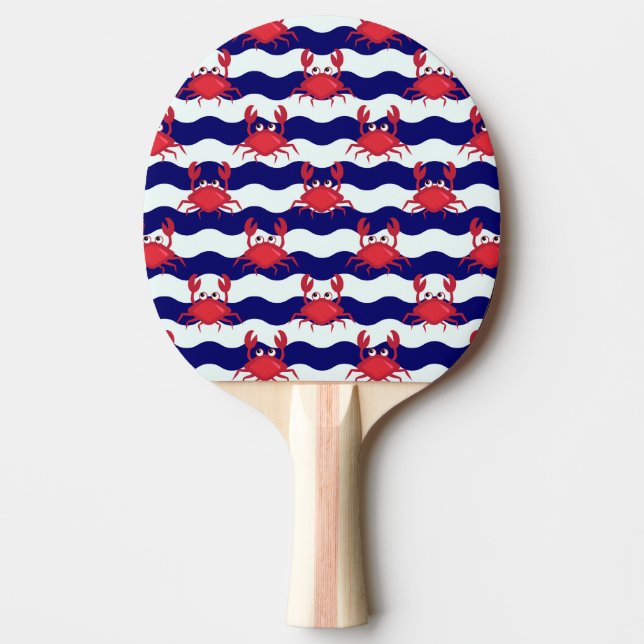 Lycklig krabbor Mönster Pingisracket (Framsidan)