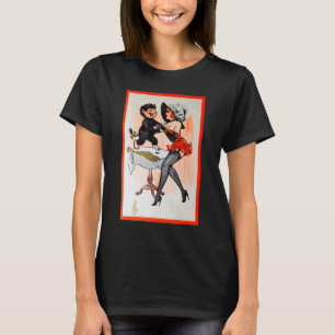 Lycklig Krampus med Temptress Vintage-julen Tee