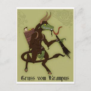 Lycklig Krampusdagen! Vykort