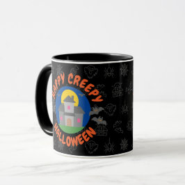 Lycklig kräppy Halloween - Kids Mugg
