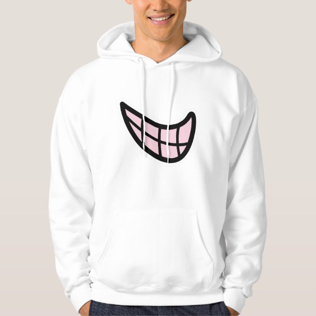 Lycklig-kurvan - Minimalistisk sjömilsdesign Hoodie (Framsida)