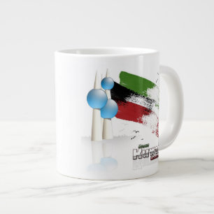 Lycklig Kuwait nationaldag Kopp Jumbo Mugg