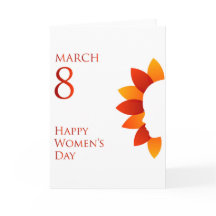 Lycklig, kvinnodag 8 mars