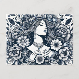 Lycklig kvinnodag för kvinnor överallt vykort